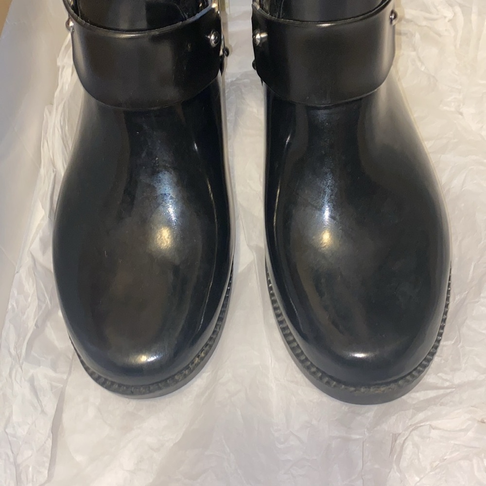 Michael kors tall riding rain boot black size 8 - Picture 8 of 13